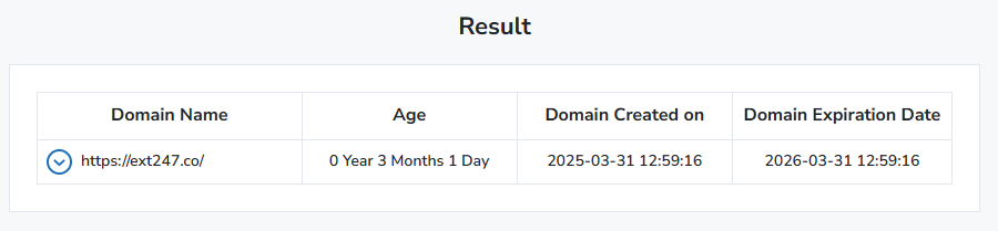 Domain-Age-Checker