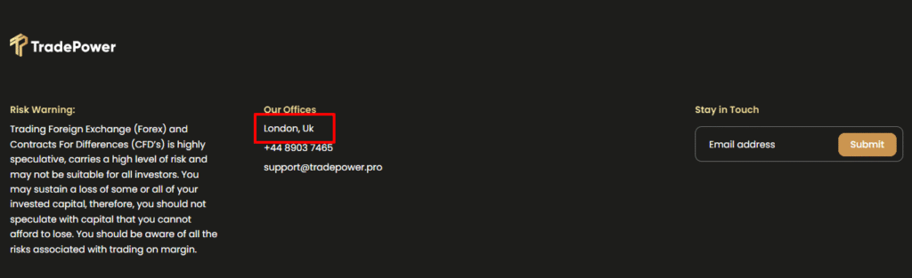 TradePower Address