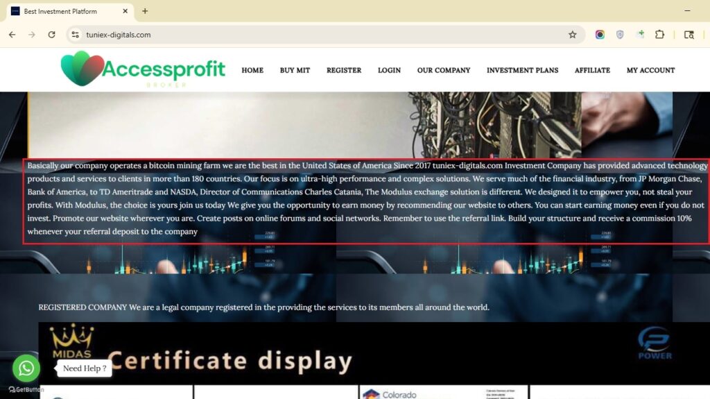 Tuniex-digitals.com Broker Review: Is It Safe or a Scam? 2 Tuniex-digitals.com about