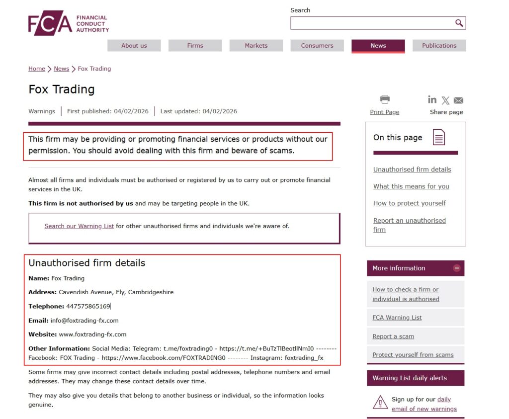 fox-trading-fca-warning