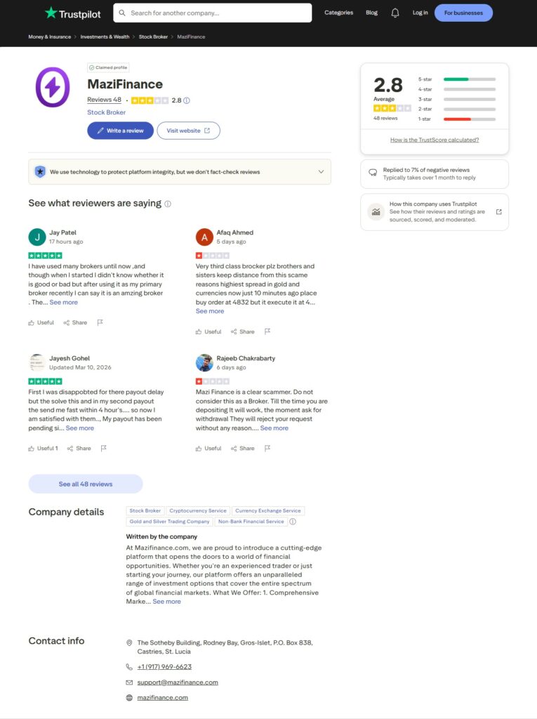 Mazi Finance Review – Is It Safe or a Potential Scam? 4