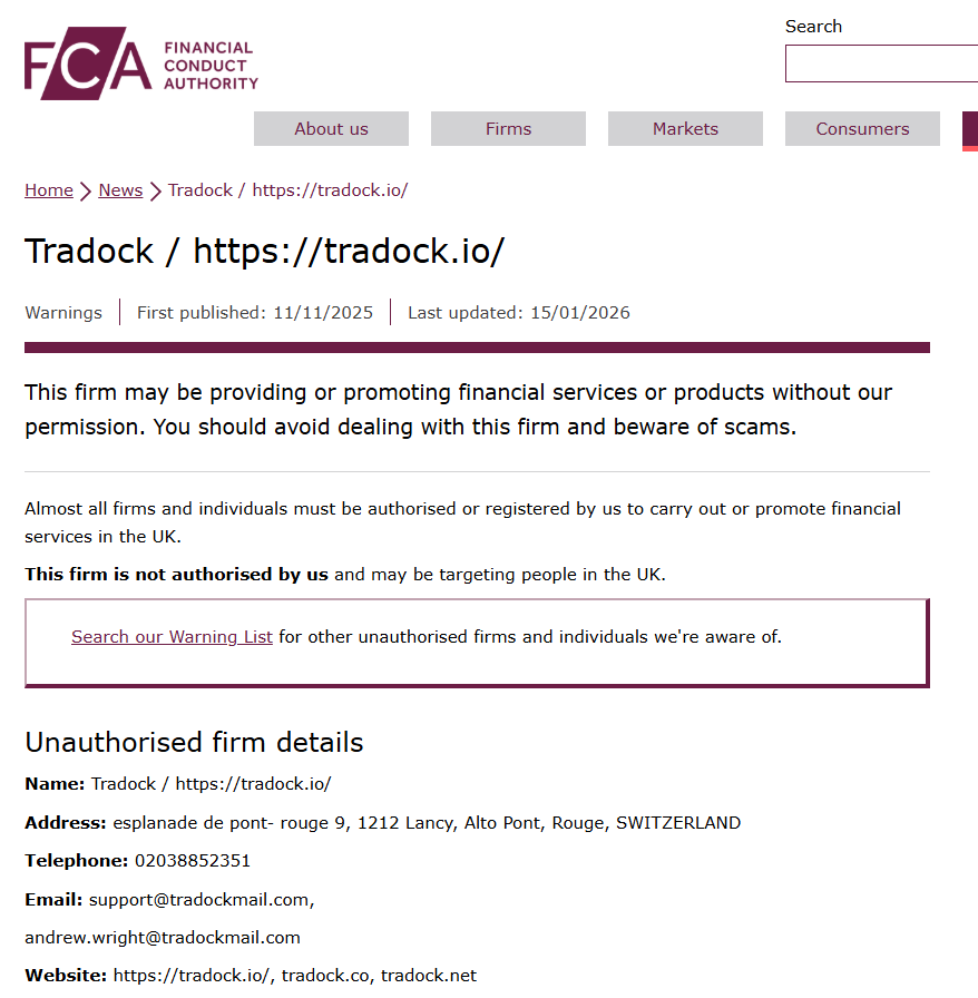 Tradock FCA