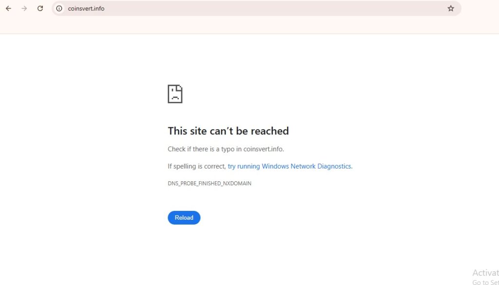 coinsvert.info website