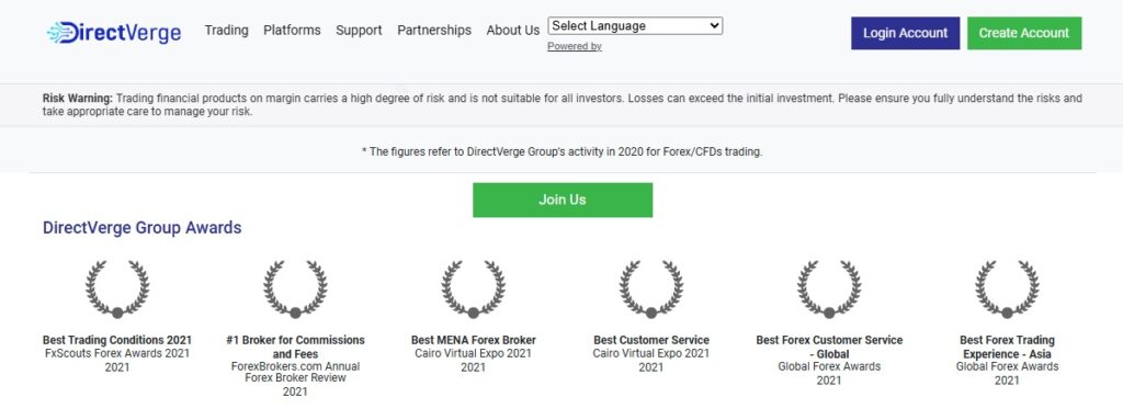 DirectVerge Review: What Traders Need to Know Before Investing? 5 directverge awards