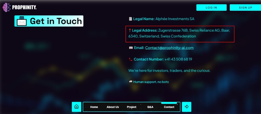 prophinity-ai.com address